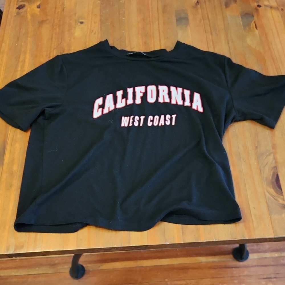 SHEIN Black California West Coast Tee